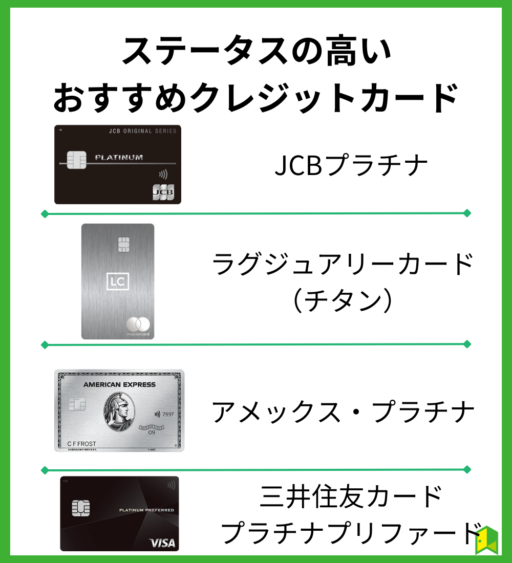 ステータスの高いおすすめクレジットカード画像