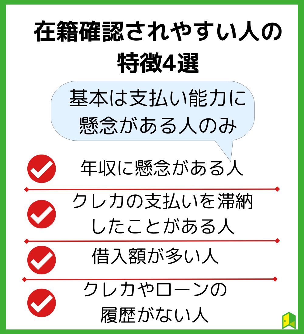 在籍確認されやすい人の特徴見出し画像